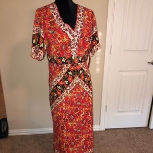 NWT xhilaration long crimson dress - size M
